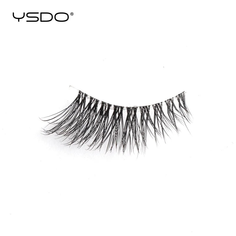 YSDO Natural Mink Eyelashes 3/6/10 Pairs Wispy Faux 3D Mink Lashes Short Fluffy Half False Eyelash Makeup Tools Cat Eye Lashes