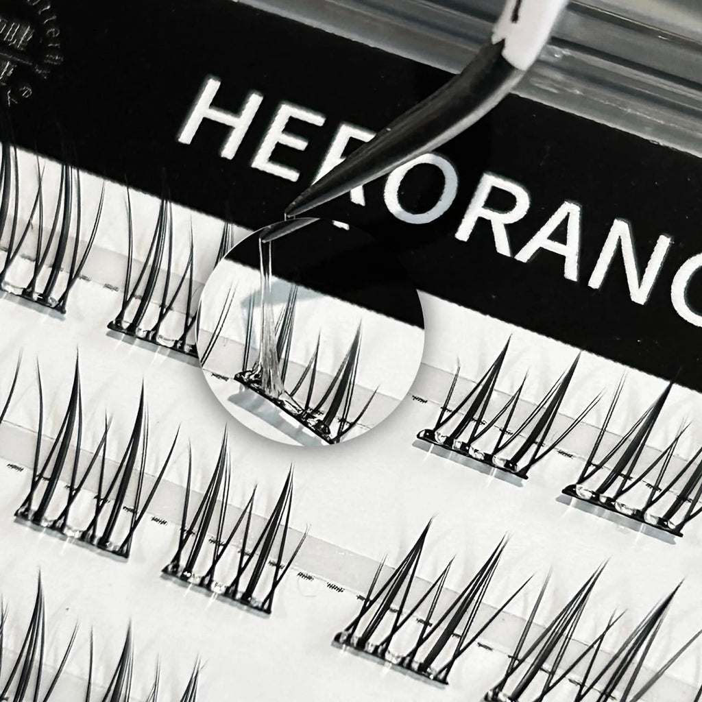 No Glue False Eyelashes Sexy Fox- eye's Natural long individual Clusters cat Fluffy Cluster Eyelash Charming makeup accessories