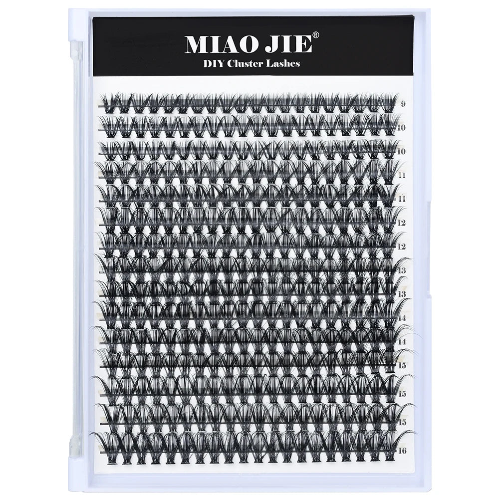 MIAOJIE 30D 40D 60D Mixed Tray Individual Lashes 3D Russia Volume Eye Lashes Soft Natural Lashes Mink Lash Cluster False Eyelash
