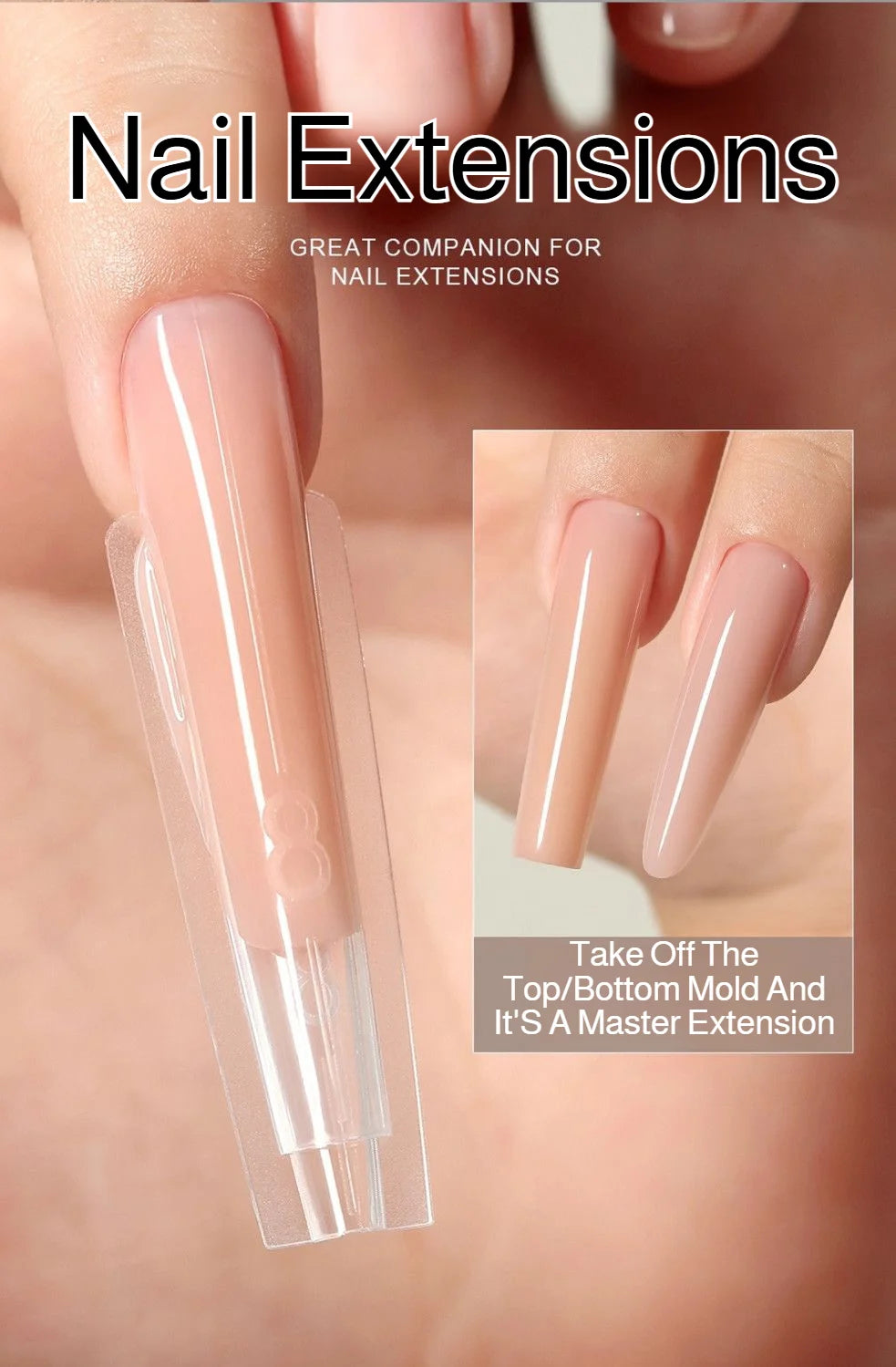 240pcs Nail Art Seamless Fine Dog Extension Free of Grinding Ultra-thin Frosted Nail Full Patch Sandwich Dual False Nail Tips