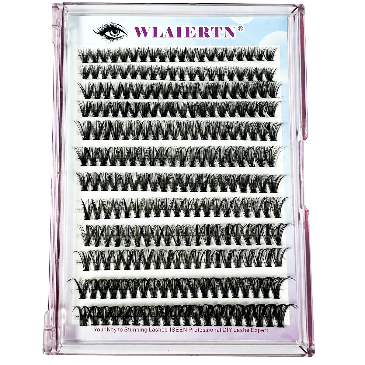 12Rows DIY 3D Fluffy Lash Clusters 160D/90D Thick Eyelash Clusters Wispy Individual Lashes 10-18mm Cluster Eyelash Extension