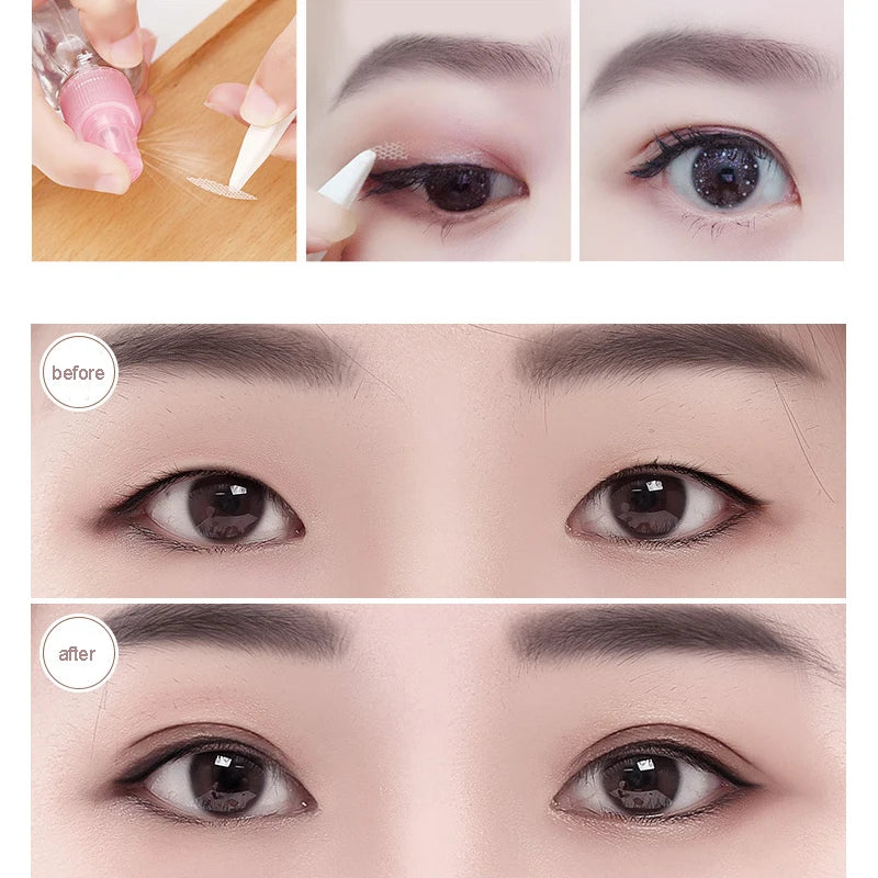 600/360Pcs Eyelid Lift Strips Invisible Double Fold Eyelid Paste Magic Big Eyes Instant Upper Clear Self-adhesive Eyelid Sticker