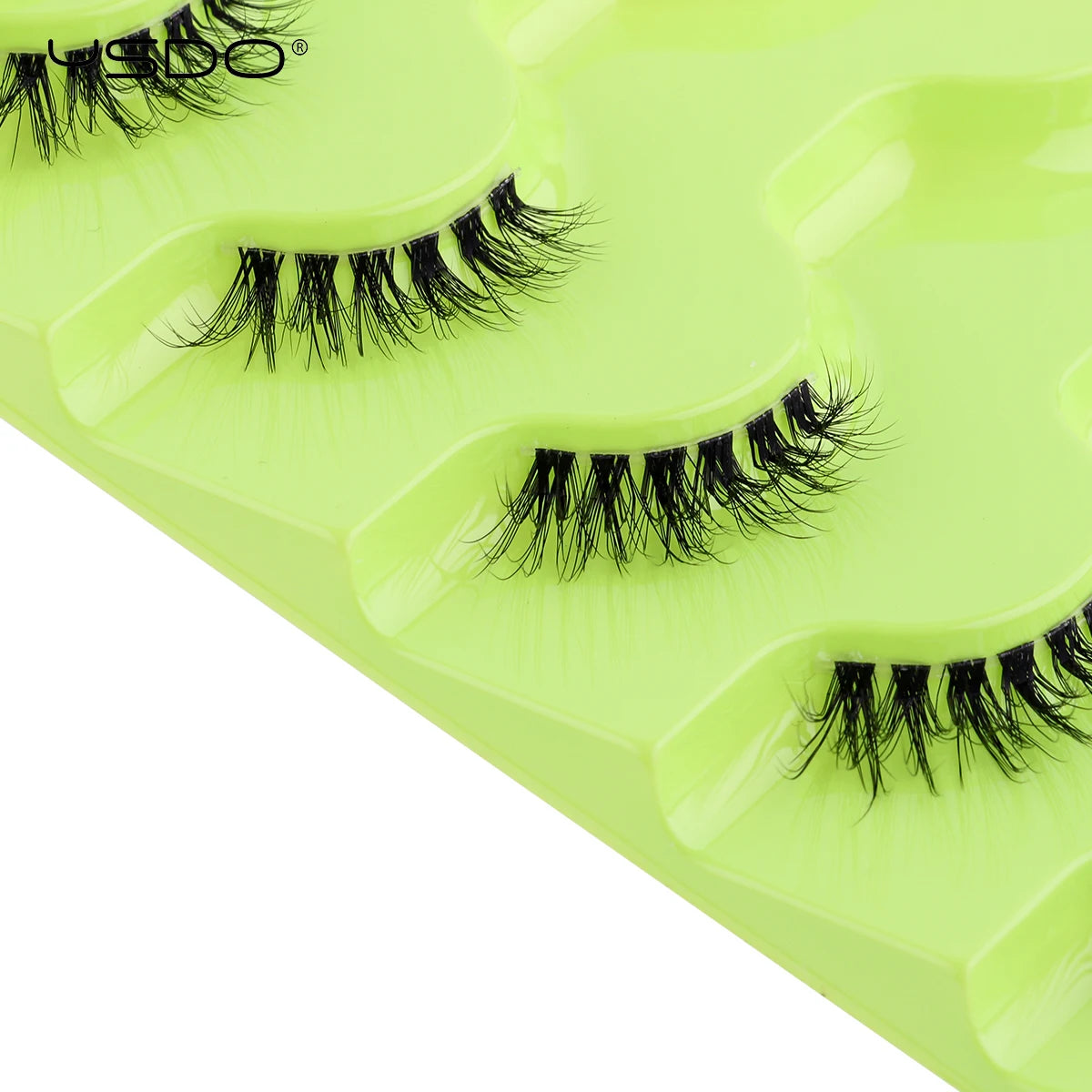 YSDO Natural Mink Eyelashes 3/6/10 Pairs Wispy Faux 3D Mink Lashes Short Fluffy Half False Eyelash Makeup Tools Cat Eye Lashes
