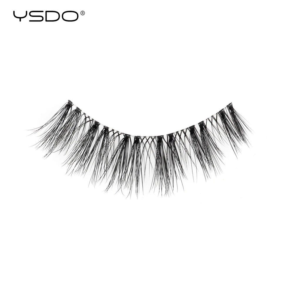 YSDO Natural Mink Eyelashes 3/6/10 Pairs Wispy Faux 3D Mink Lashes Short Fluffy Half False Eyelash Makeup Tools Cat Eye Lashes