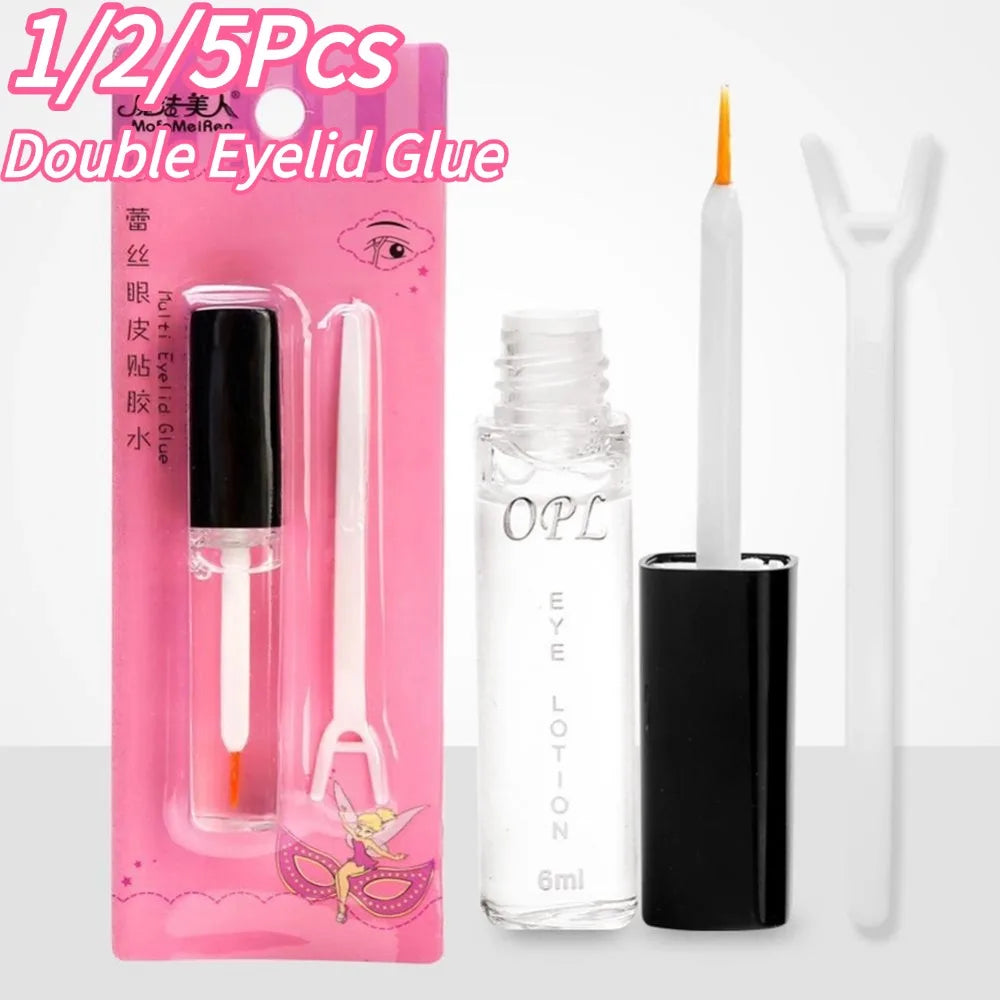 1/2/5Pcs Gentle Natural Double Eyelid Tape Glue Long-lasting Transparent Quick Drying Double Eyelid Patch Shaping Adhesive