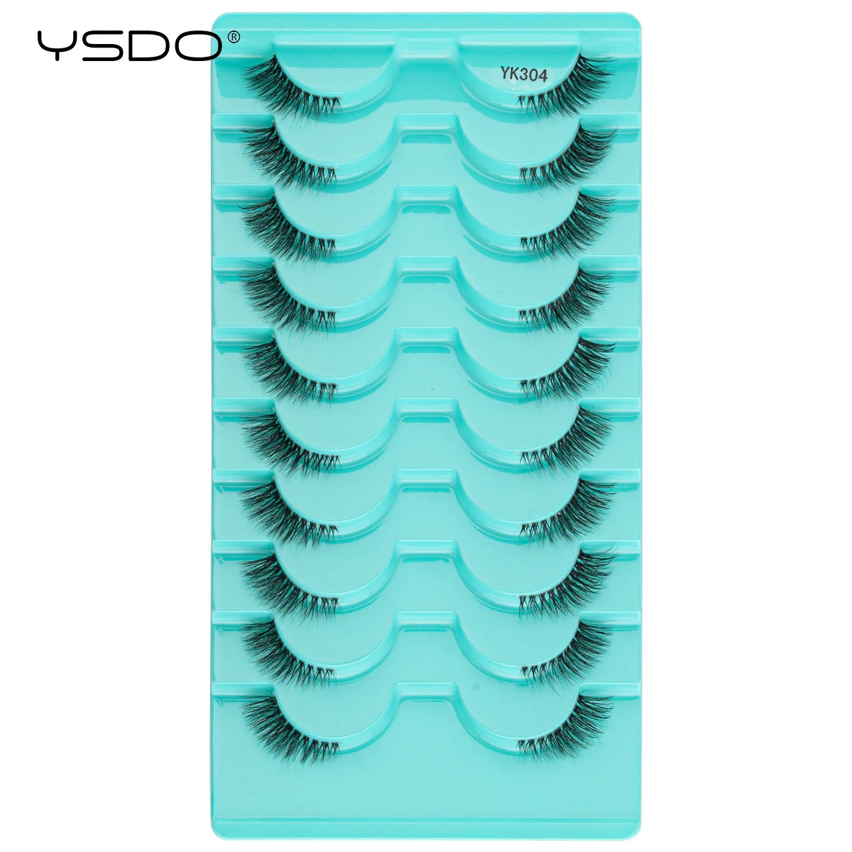 YSDO 3/10 Pairs Fox Eyelashes 3D Mink Natural Soft False Lashes Fluffy Soft eyelashes cat eye Extension Makeup Half Eyelashes